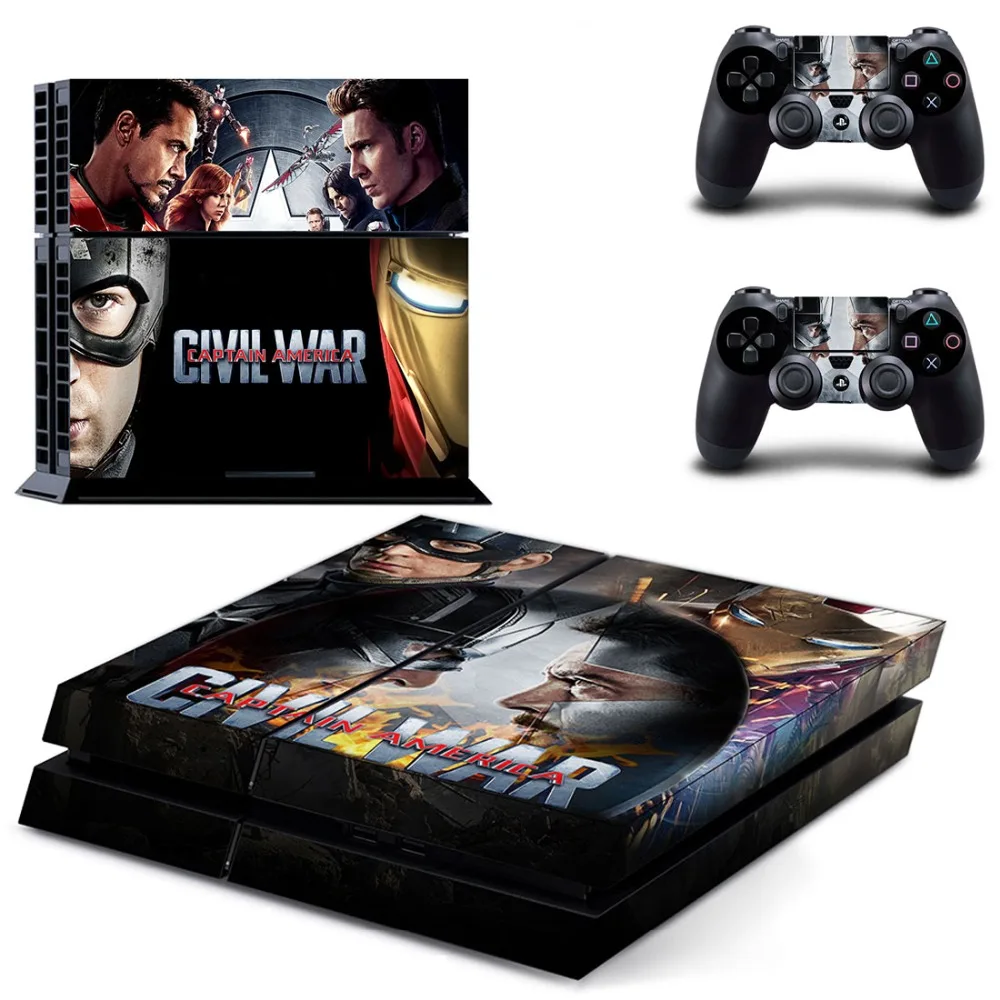 Стивен Роджерс Стив ps4 наклейка для кожи Sony наклейки Play Station 4 консоль и 2