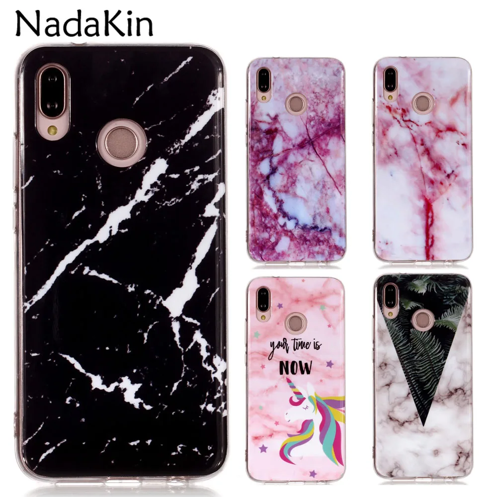 

Marble Leaf Painted Soft TPU Fitted Phone Case for Huawei Honor 9 Lite 10 Half Wrapped Back Cover Anti Dust Ultra Thin Light