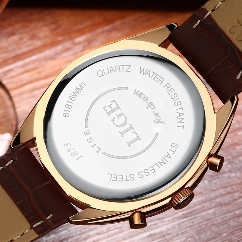 Relojes Hombre LIGE Watch Men Top Luxury Brand Men's Business Quartz-watch Sport Casual Clock Men WristWatches Relogio Masculino