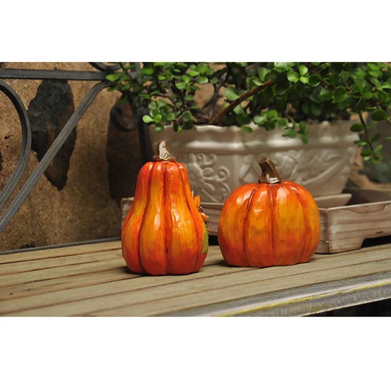 Country Retro Handpainted Pumpkin With Diamond Accents For Halloween Home Garden Decor M1749 - 5