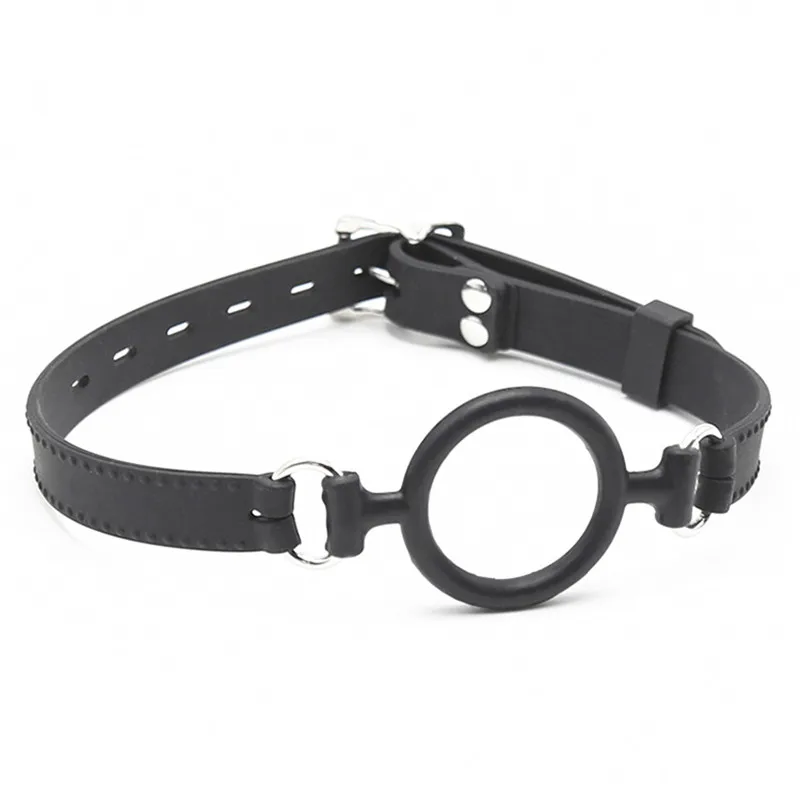 Circle &quotO&quot Sturdy Silicone Open Mouth Gag Ball For Women Restraints Sex Toy Slave Couples Bdsm Hole Ventilation |