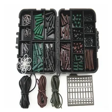 Ассорти Карп Рыбалка Интимные аксессуары снасти Коробки для волос Rig комбинированный с Крючки, резиновые трубки, поворачивается, бусины, рукава, пробки