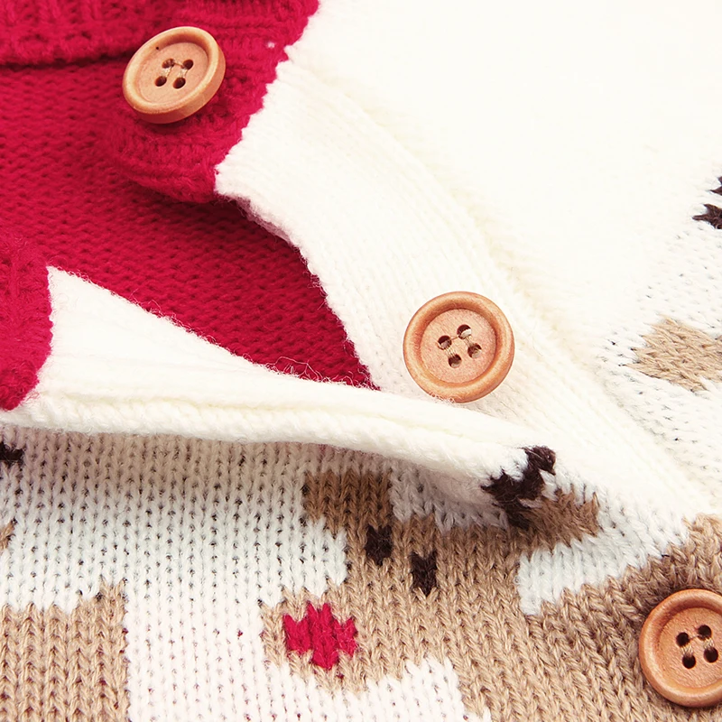 Свитер для новорожденных мальчиков; пуловер; новогодние свитера с рисунком для девочек; повседневные Детские джемперы с длинными рукавами для малышей; сезон осень
