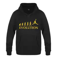 Basketball Evolution Creative Novelty Hoodies Men 2018 Men's Pullover Fleece Hooded Sweatshirts