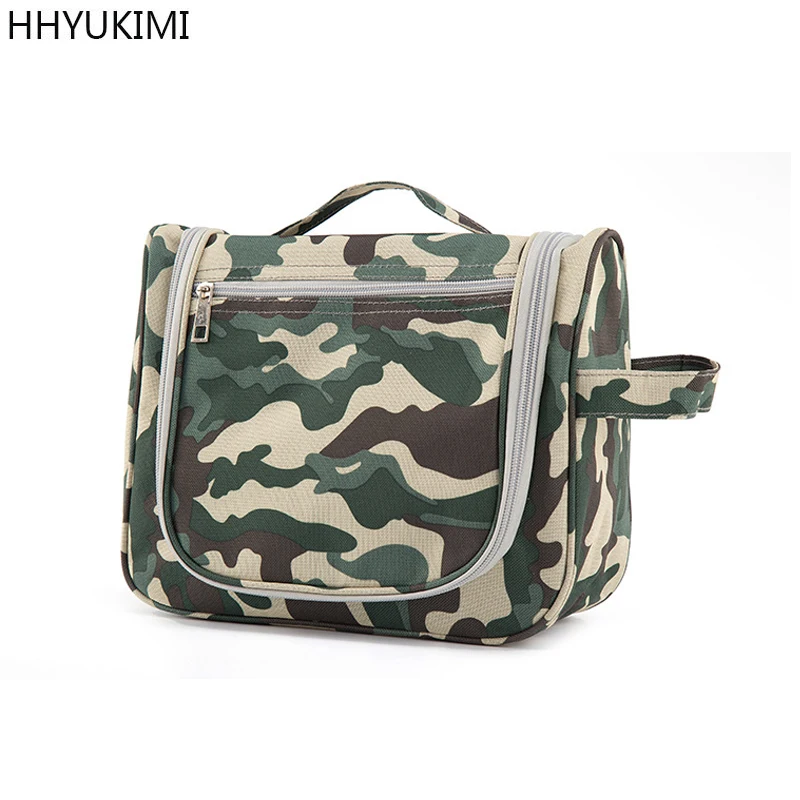 

HHYUKIMI Waterproof Nylon Washbag Men Hanging Makeup Bag Travel Portable Cosmetic Bag Women Large Necessaries Toiletry Organizer