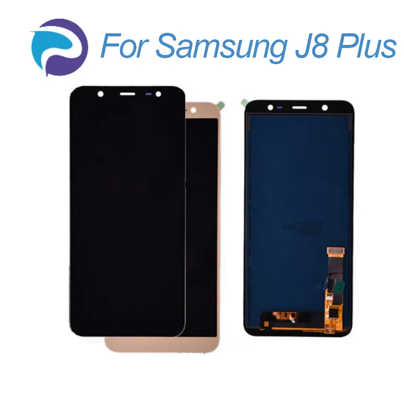 Для Samsung J8 plus ЖК экран сенсорный дигитайзер дисплей в сборе Замена для ЖК|Экраны