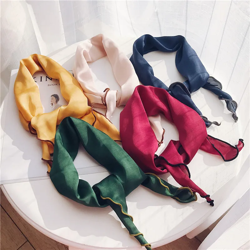 Women Triangular Print Scarf Headband Neckerchief Head Scarf Fashion