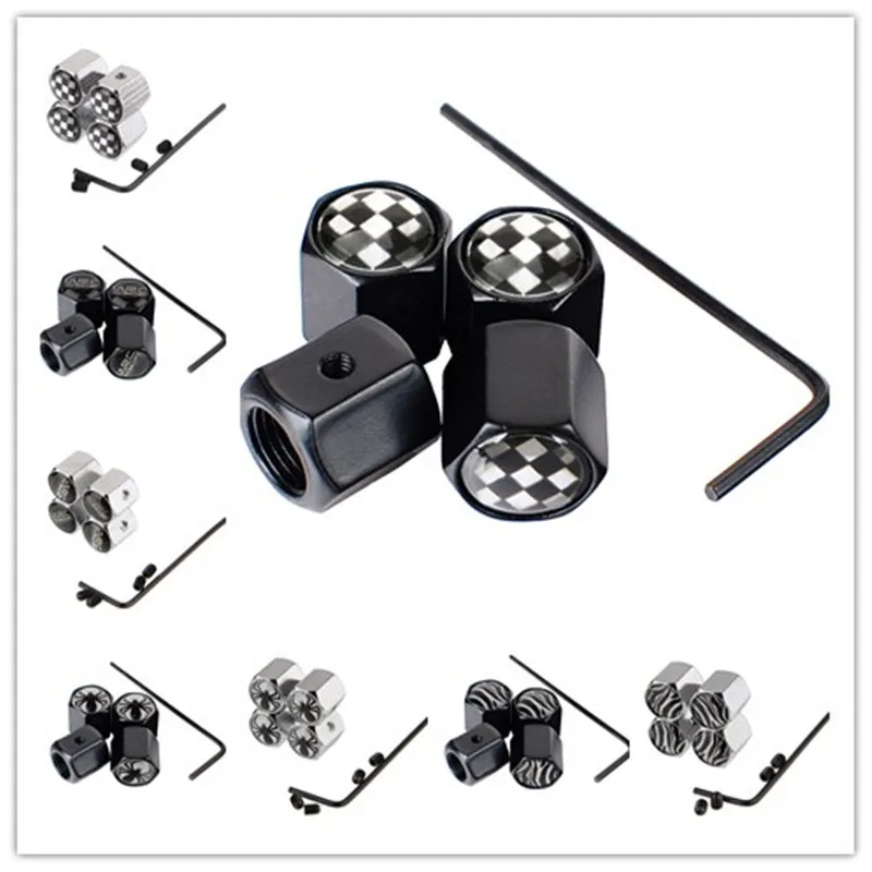 Automobile Wheel Tires Valve Stem Caps Air Valves Anti Theft For