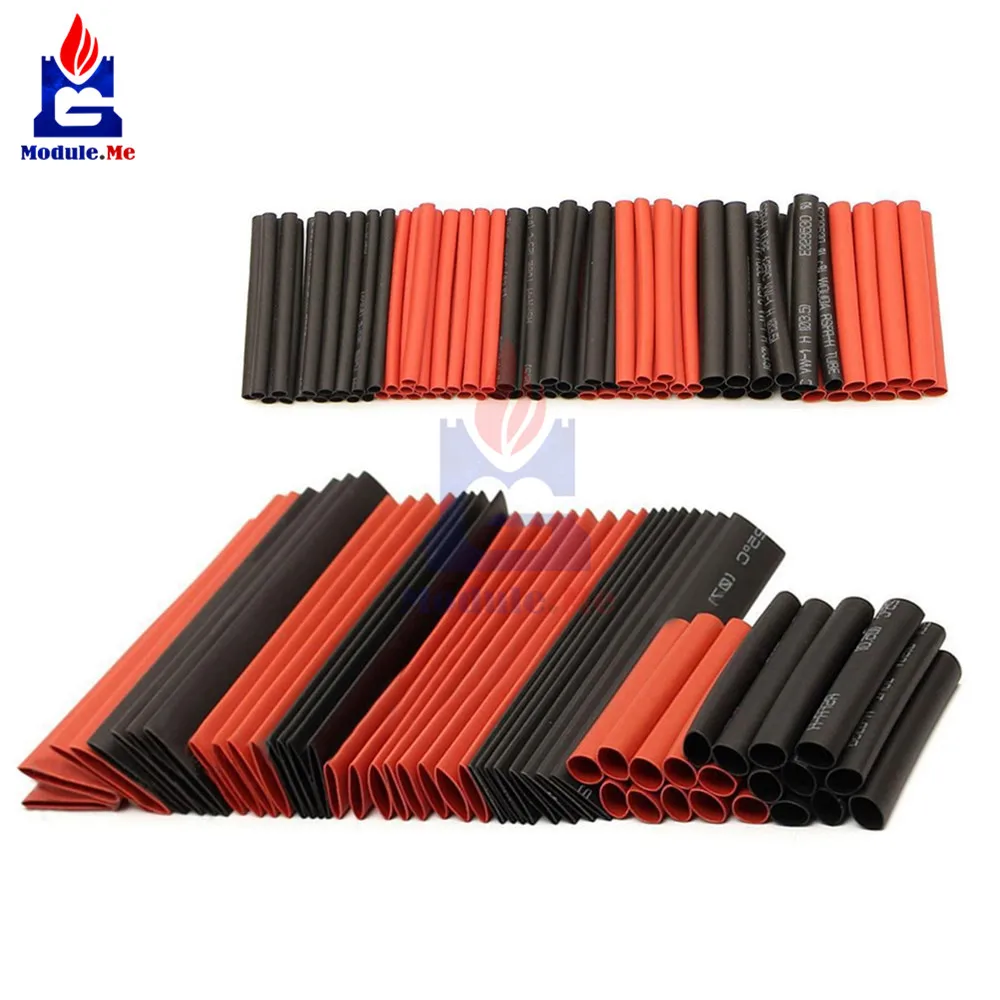 127pc Heat Shrink Tubing Red
