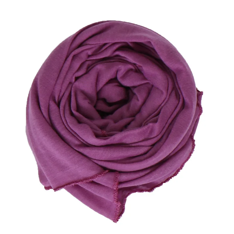 Muslim Hijab Jersey Scarf Soft Solid Shawl Headscarf foulard femme musulman Islam Clothing Arab Wrap Head Scarves hoofddoek - Цвет: 10