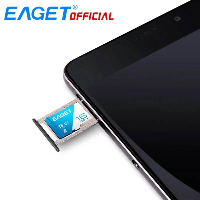 EAGET T1 Micro SD карта класс 10 128 Гб карта памяти 32 Гб 16 Гб Micro SDXC TF карта 64 Гб высокоскоростная UHS-I флэш-карта для телефонов и планшетов