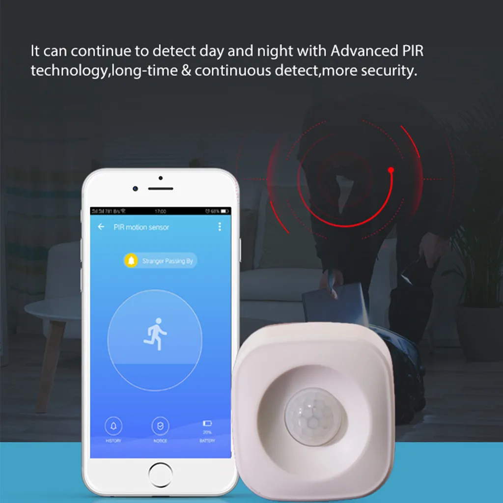 Wi Fi Умный дом движения сенсор беспроводной Потолок PIR сигнализации человека средства ухода за кожей инфракрасный детектор безопасности
