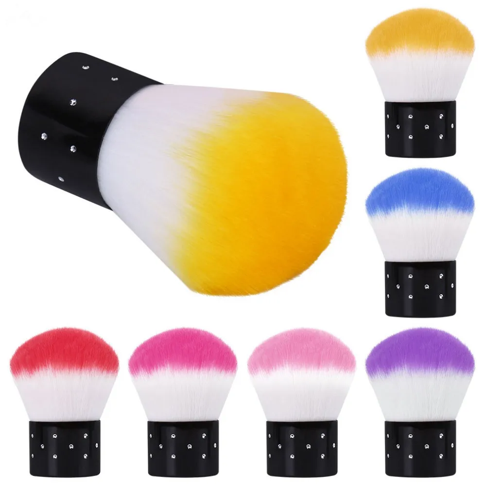 

Nail Tools Brush For Acrylic & UV Gel Nail Art Dust Clean Brush Manicure Pedicure Tool Pink Blue Purple Yellow Rose Red