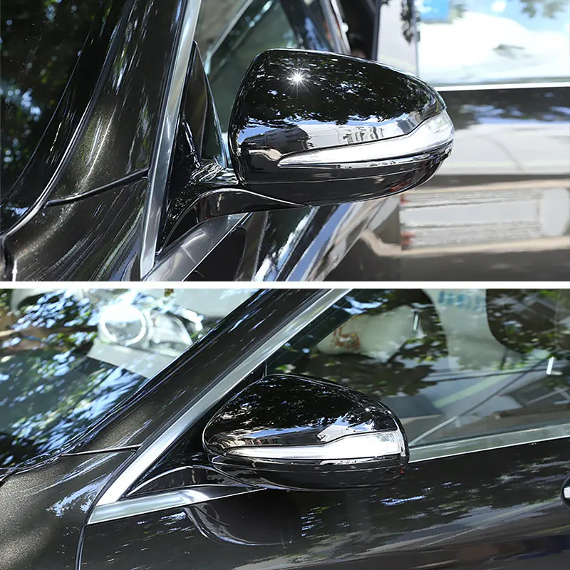 4 styles Door Side Rearview Mirror Cover For Mercedes Benz C Class W205 GLC S Class New E Class rear view mirror trim casing