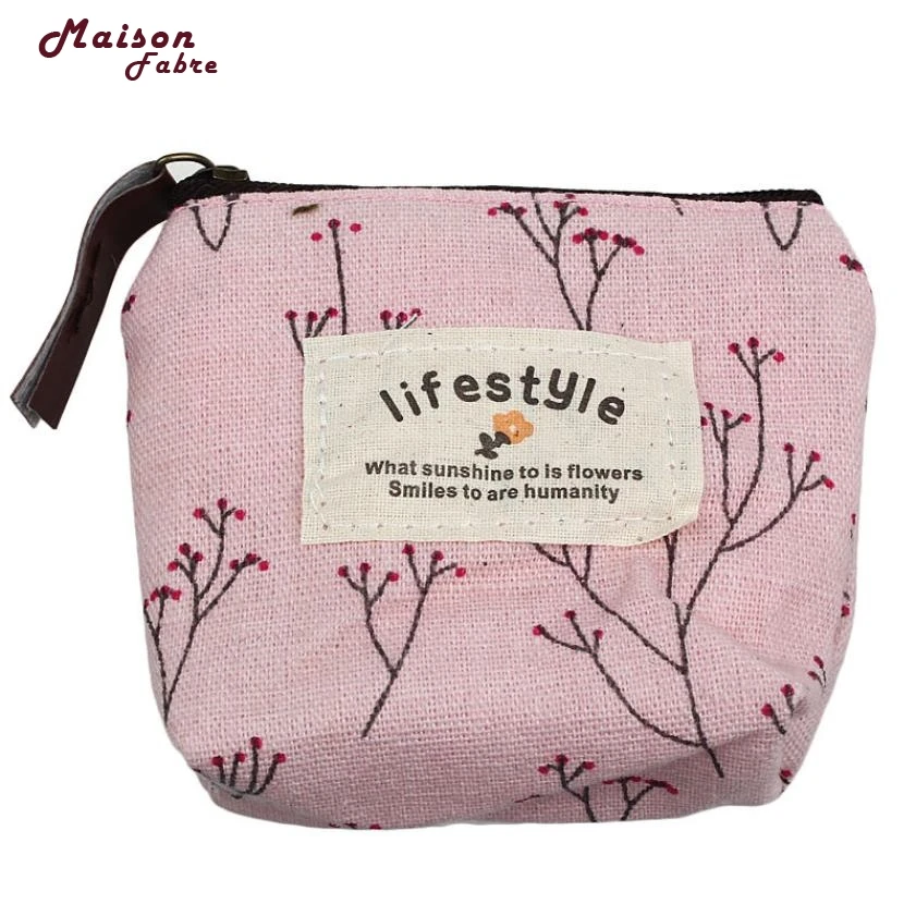 

Maison Fabre Fashion Small Canvas Purse Zip Wallet Lady Coin Case Bag Handbag Key Holder Dropshipping