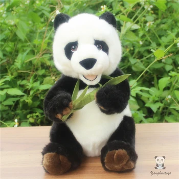 

Stuffed Panda Toy Simulation Animal Doll Cute Hold Bamboo Pandas Toys Children Holiday Gift