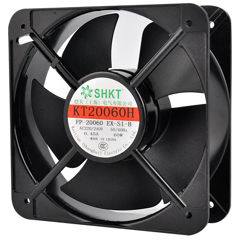 KT20060H Cooling Fan 220V 60W 0.45A Industrial Axial Fan Welding Distribution Box