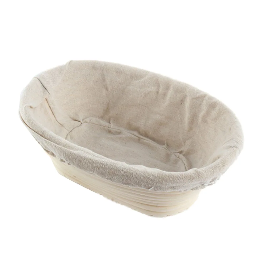 Oval Dough Banneton Brotform Dougn Rattan Bread Proofing Proving Baskets 3 Sizes - Цвет: size 21 15 8