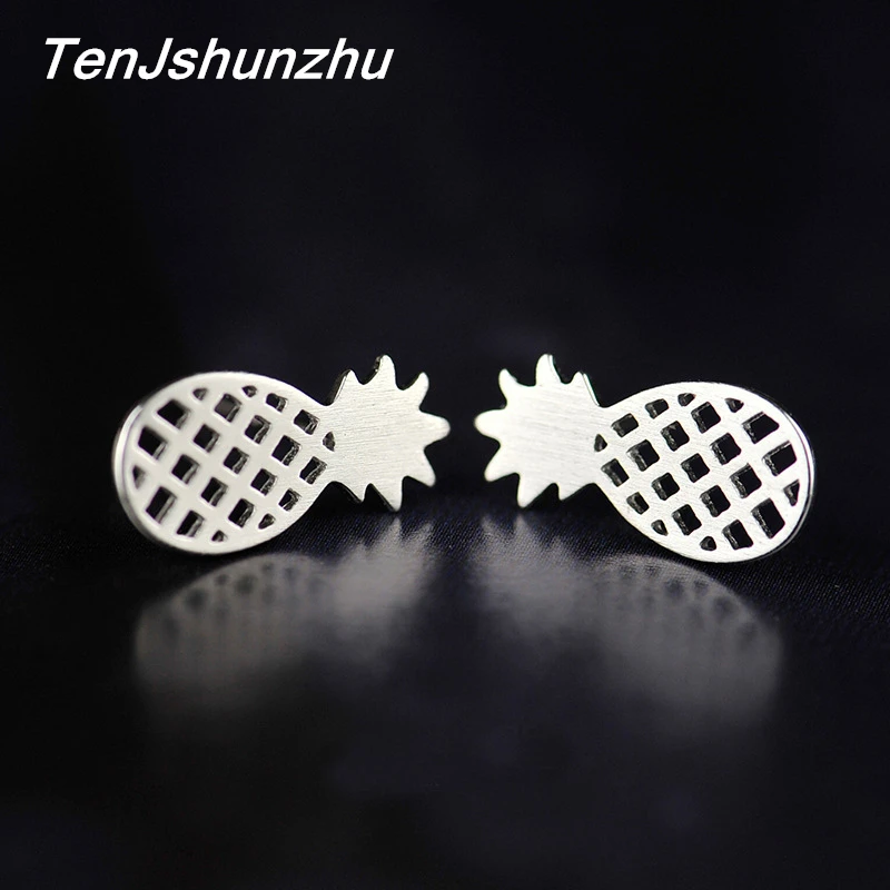 Fashion Hollow Pineapple Shape Stud Earrings For Women Casual Style Girl Earring Gifts EH601 | Украшения и аксессуары