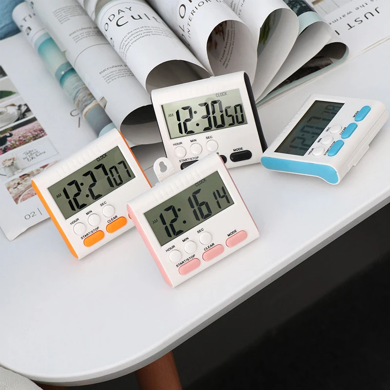 

2019 Colorful Intelligent Multifunctional Kitchen Timer Alarm Clock Home Cooking Practical Supplies Cook Food Tools Accessories