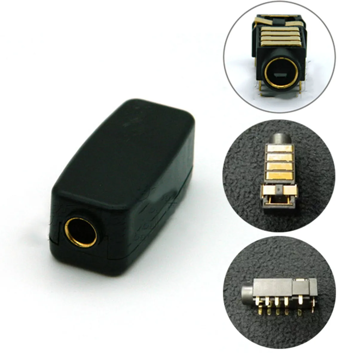 

4.4mm Jack 5 Pole Female Socket Plug Pin Connector Full Balanced Headphone adapter service headset Female Plug For sony player