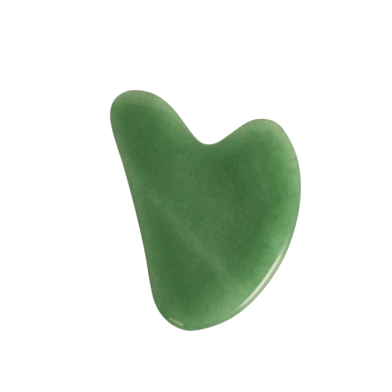 JEAXI дизайн натуральный зеленый авантюрин для похудения инструмент для массажа лица нефрита роллер для массажа лица камни для спа-массажа здоровья Набор косметический - Цвет: guasha only