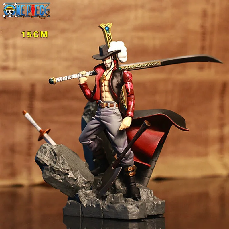 Одна штука 14 см Dracule Mihawk Top War хобби Аниме ПВХ Фигурки игрушки для детей