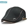 JAMONT High Quality English Style Winter Woolen Elderly Men Cap Thick Warm Beret Hat Classic Design Vintage Visor Cap Snapback 4