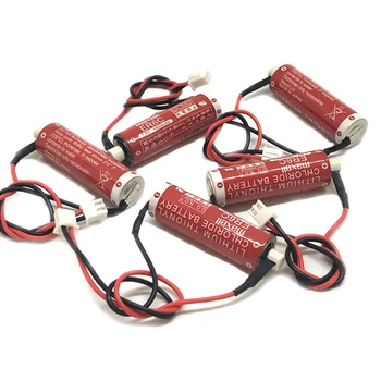 

9pcs/lot Original New Version Maxell AA 14500 ER6C 3.6V 1800mah Lithium Battery PLC Batteries With Two - Hole White Plug