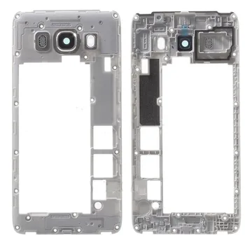 

New Middle Plate Frame bezel Rear Housing Cover with Camera lens glass for Samsung Galaxy J510 J5 2016 Cell phone