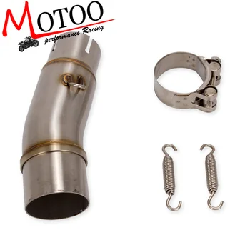 

Free shipping Motorcycle Exhaust middle pipe for Kawasaki Z250 Z300 Ninja 250R Ninja 300 2008-2017 NJ 400 Ninja400 2018 2019