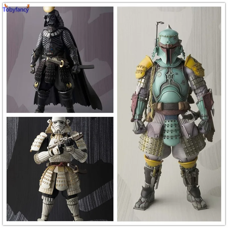 

Tobyfancy Star Wars Action Figures Stormtrooper Darth Vader Boba Fett Sic Samurai Taisho 17cm Realization Anime Star Wars Toys