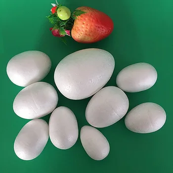

6PCS/12*8.5cm,Foam Easter Eggs,Craft Styrofoam Solid Polystyren Modelling ball,DIY Wedding Party home Decoration,Painted props