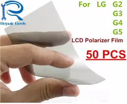 ЖК-дисплей Light polarizer для LG G2 G3 G4 G5 поляризационные Плёнки поляризационный Плёнки поляризовать Плёнки 50 шт