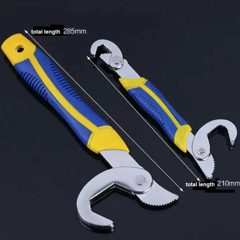 2pcs Portable Adjustable Quick Snap And Grip Wrench Universal Wrench