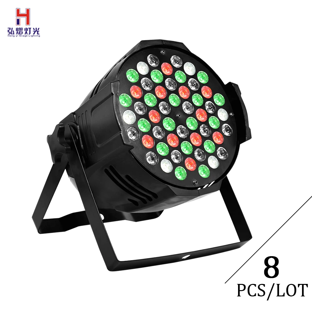 

54x3W led par rgbw DMX control black par wash light with 7channels Light For DJ lighting(8pcs/lot)
