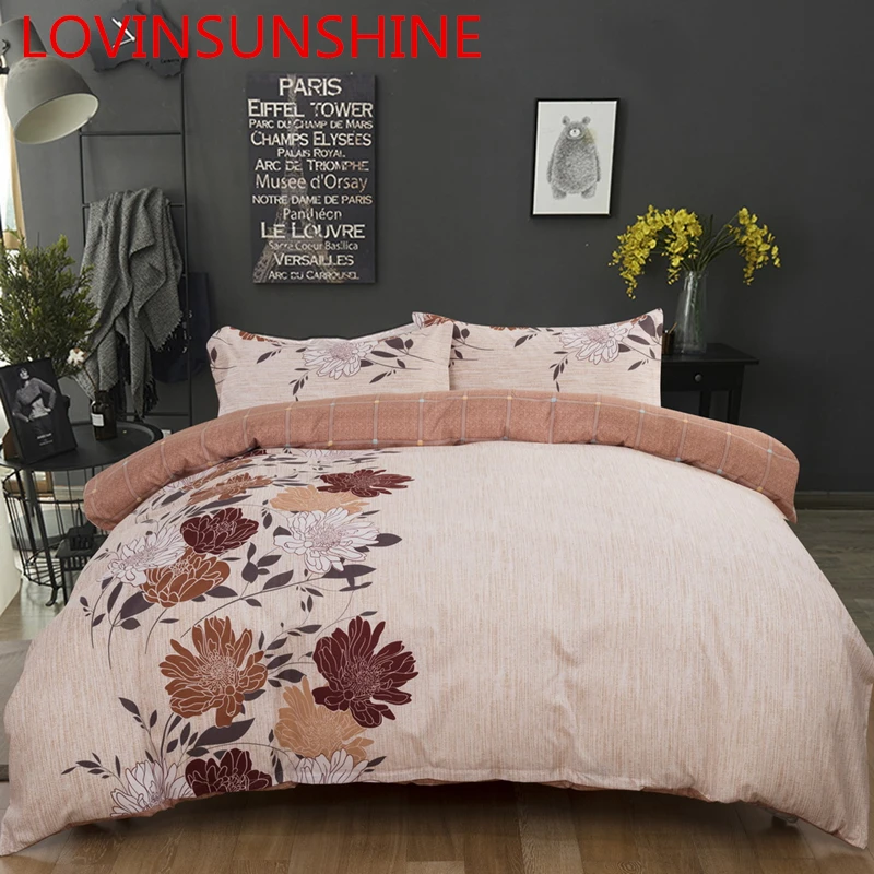 LOVINSUNSHINE постельные принадлежности и король пододеяльник набор цветок постельных