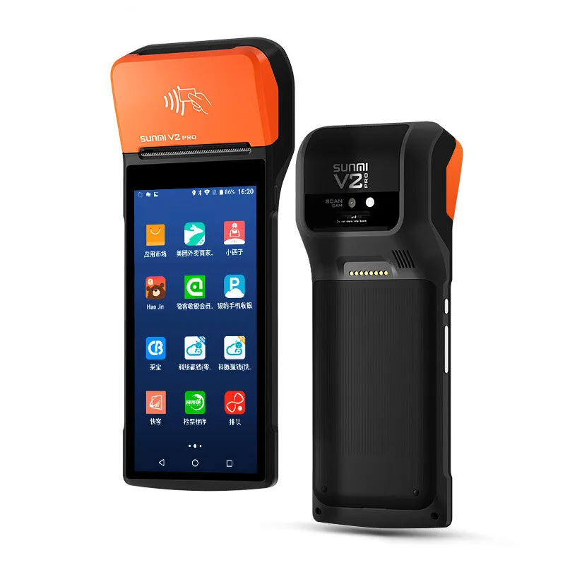 Sunmi 4G мобильная портативная POS система с термопринтером беспроводной Bluetooth Wifi Android