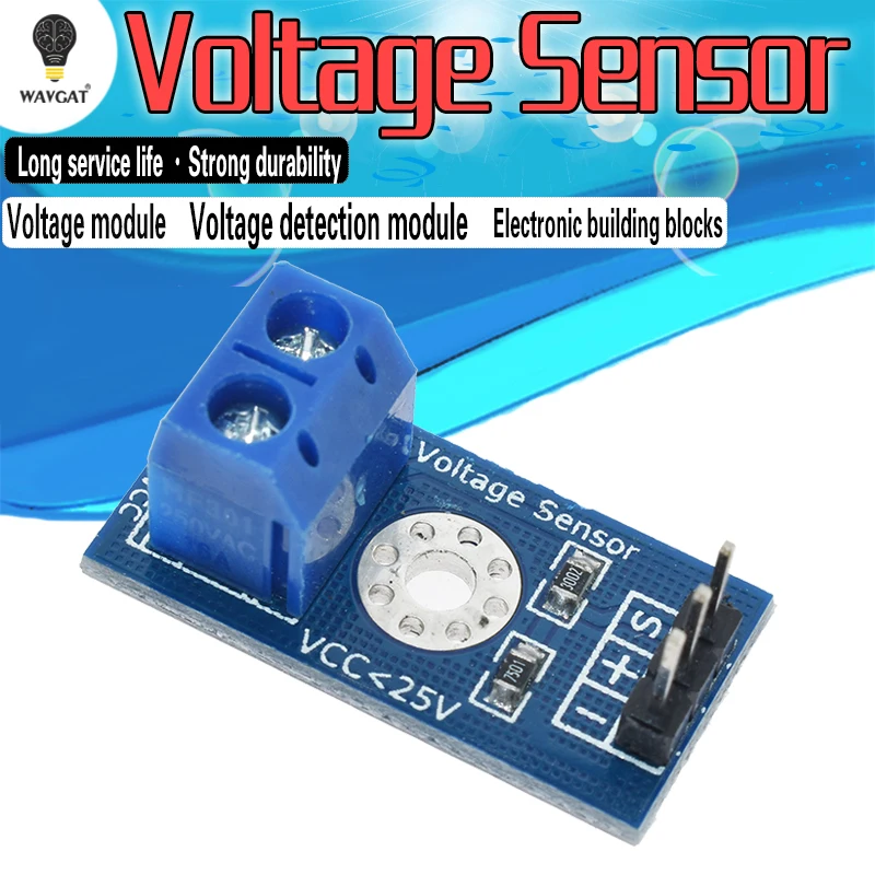 

Free shipping Voltage detection module Voltage Sensor for Arduino electronic building blocks