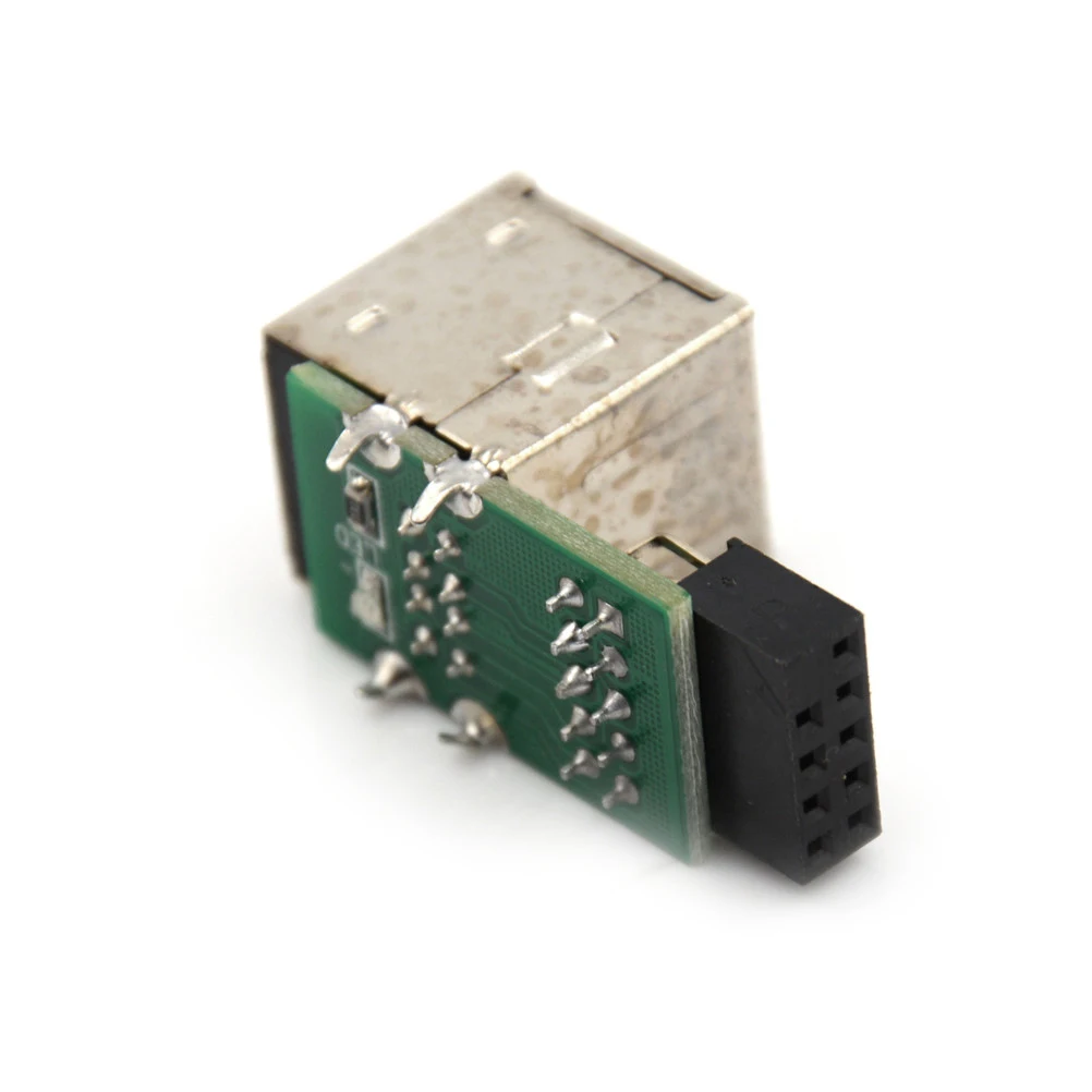 ZLinKJ 1 шт. Прочный USB 3. 0 9 контактный женский 2 портовый адаптер конвертер