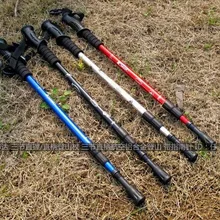 Алюминиевый сплав регулируемый альпеншток телескопическая трость прямой хвостовик 135 см походный трость, треккинговые палки, 4 цвета 350 г