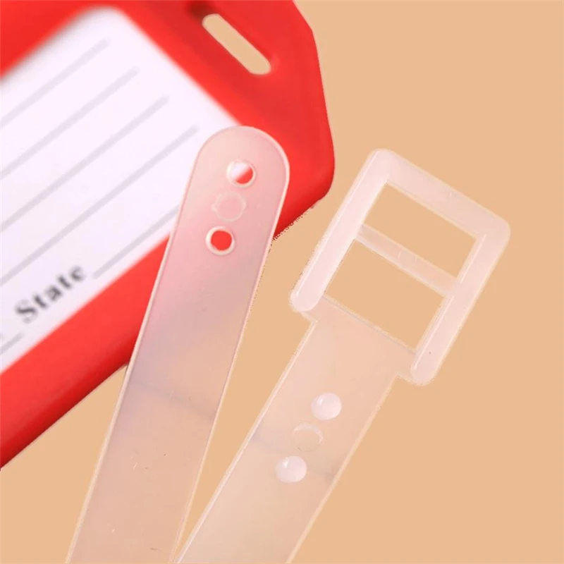 New Creative Travel Luggage Bag Tag Name Address ID Label Plastic Suitcase Baggage Tags Wear-resistant hot sale Easy To UseC022811