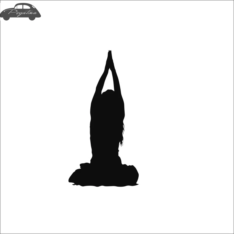 Pegatina Car Yoga Girl Sticker Yoga Decal Muurstickers Posters Vinyl