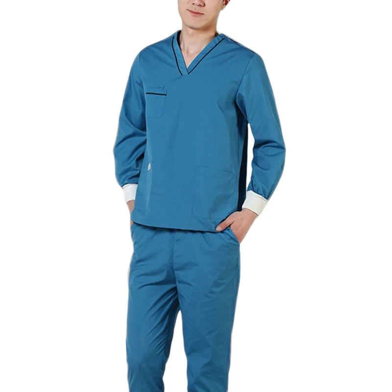 

Medical Uniform Men Women Medical Clothes Hospital Work Wear Short/Long Sleeve Dental Clinic Nurse Uniform Medical Scrubs Set