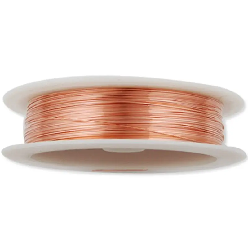 26 Gauge Rose Gold Copper Wire For Jewelry DIY, 0.4 mm, Length14m