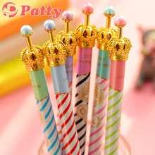 120 шт./лот Золотая Корона шариковых ручек синий чернилами ZAKKA корейский Канцелярские canetas материал Эсколар канцелярия; школьные принадлежности f233