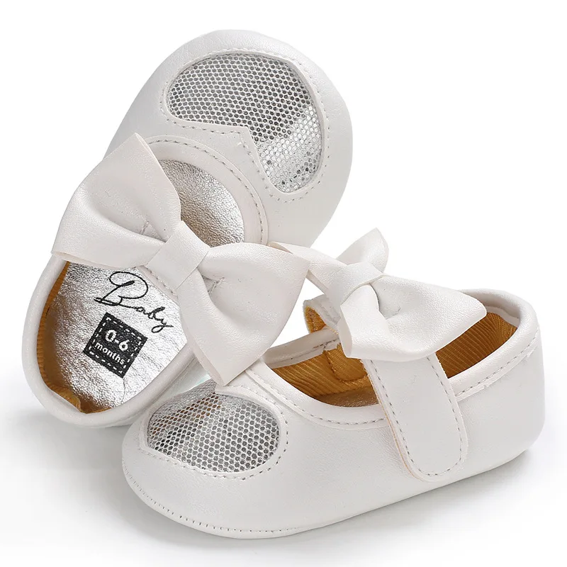 2018 Newborn Heart PU Sequined Princess Infant Shoes Baby Girl Toodler