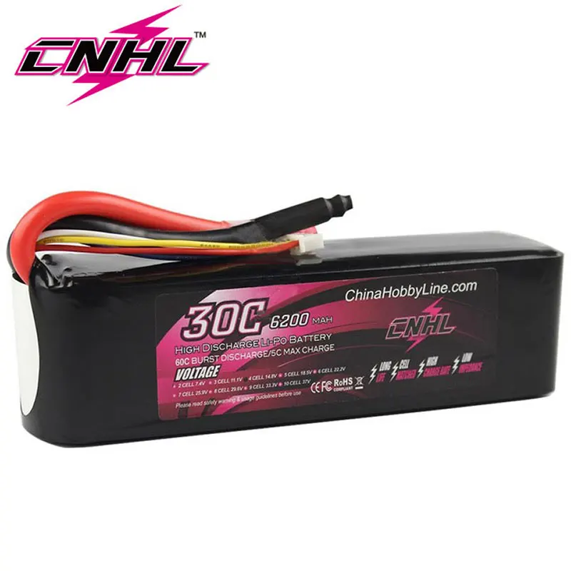 

CNHL 6200mAh 4S 14.8V 30C Lipo Battery