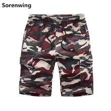 Sorenwing мужские камуфляжные карго-шорты камуфляжные летние новые мужские повседневные рабочие шорты мужские военные хлопковые короткие дропшиппинг 28