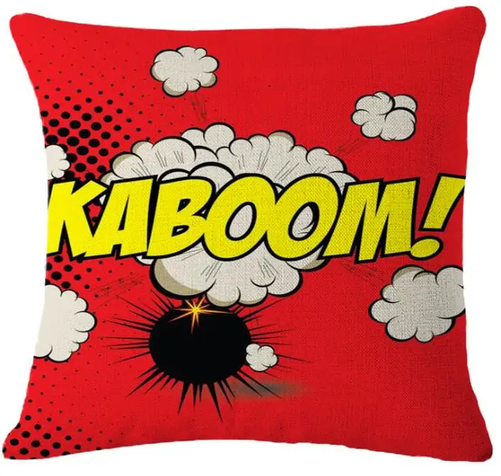 Чехол для подушки Pop Art Boom наволочка модный льняной чехол украшение дома